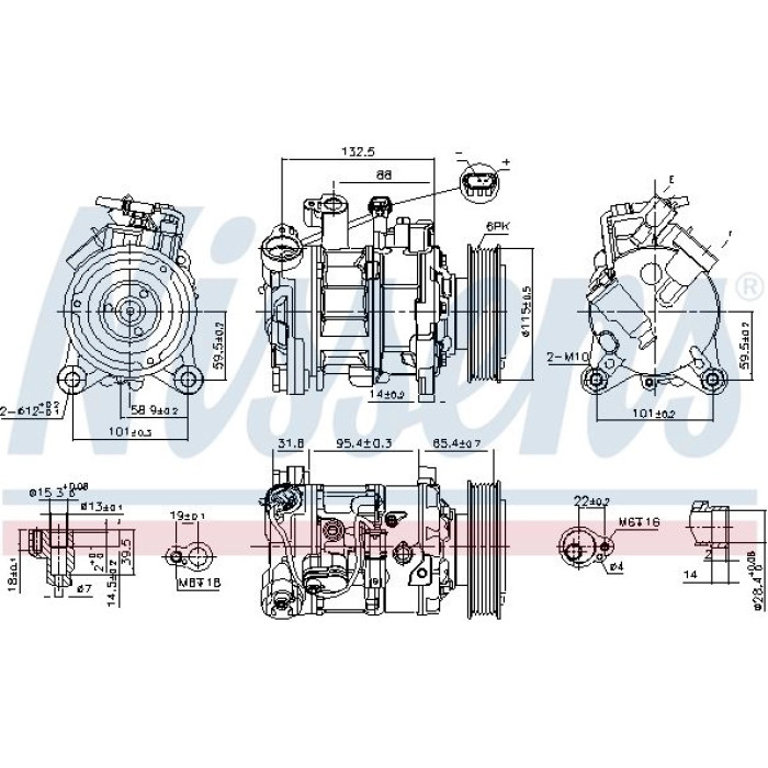 Nissens 89593 Kompressor, Klimaanlage FIRST FIT Nissens 89593 Kompressor, Klimaanlage FIRST FIT