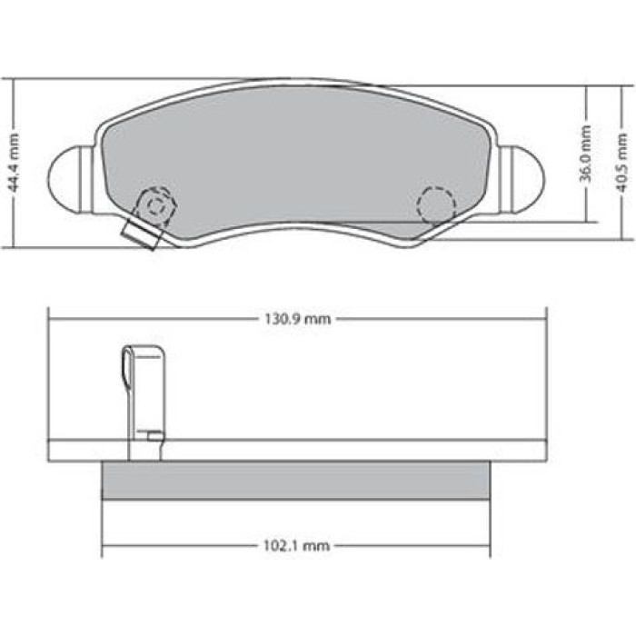 Metzger 1170340 Bremsbelagsatz, Scheibenbremse Metzger 1170340 Bremsbelagsatz, Scheibenbremse