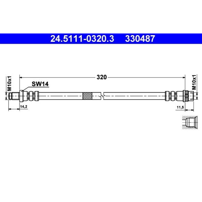 ATE 24.5111-0320.3 Bremsschlauch ATE 24.5111-0320.3 Bremsschlauch