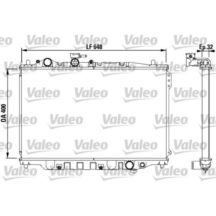 Valeo 732538 Kühler, Motorkühlung Valeo 732538 Kühler, Motorkühlung