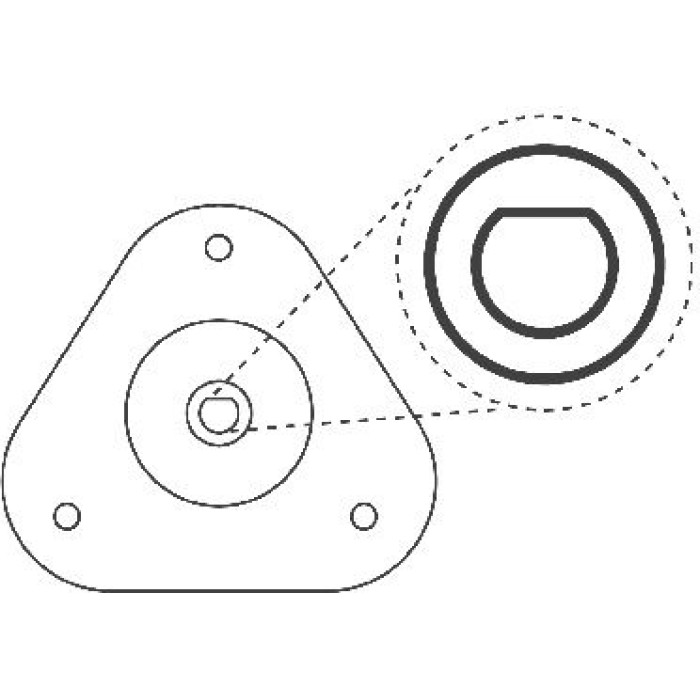 KYB SM5658 Reparatursatz, Federbeinstützlager Suspension Mounting Kit
