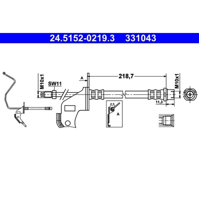 ATE 24.5152-0219.3 Bremsschlauch