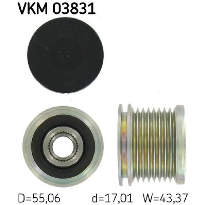 SKF VKM 03831 Generatorfreilauf SKF VKM 03831 Generatorfreilauf