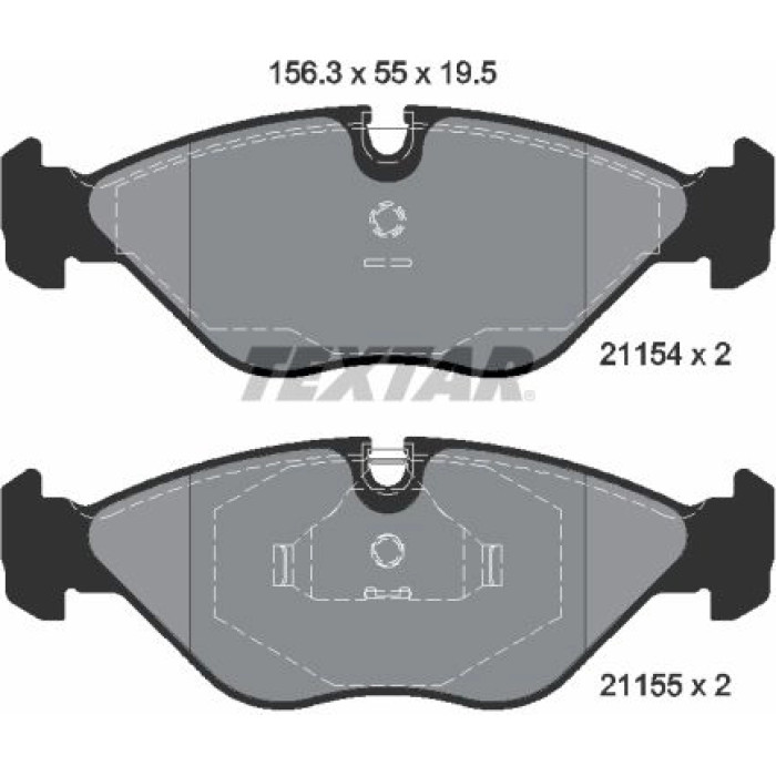 Textar 2115402 Bremsbelagsatz, Scheibenbremse Q+ Textar 2115402 Bremsbelagsatz, Scheibenbremse Q+