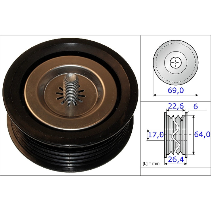 INA 532 0671 10 Umlenkrolle/Führungsrolle, Keilrippenriemen INA 532 0671 10 Umlenkrolle/Führungsrolle, Keilrippenriemen