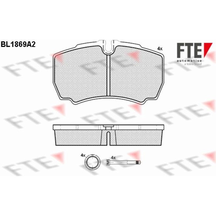 FTE 9010447 Bremsbelagsatz, Scheibenbremse FTE 9010447 Bremsbelagsatz, Scheibenbremse