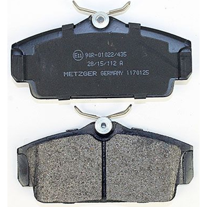 Metzger 1170125 Bremsbelagsatz, Scheibenbremse