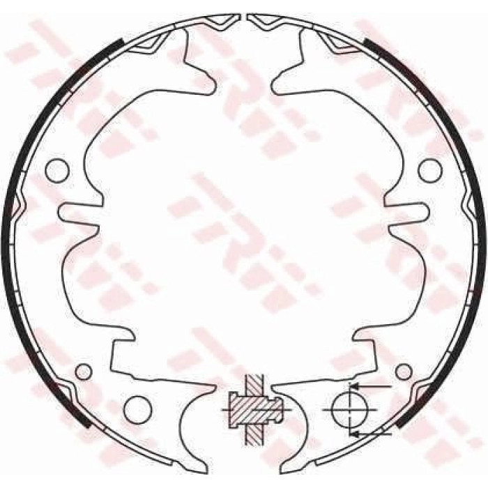 TRW GS8430 Bremsbackensatz, Feststellbremse TRW GS8430 Bremsbackensatz, Feststellbremse