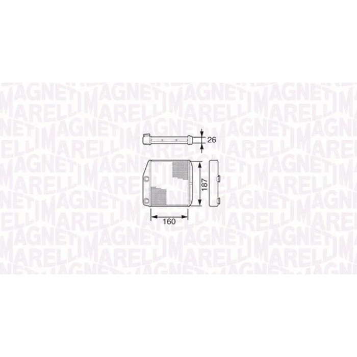 Magneti Marelli 350218227000 Wärmetauscher, Innenraumheizung