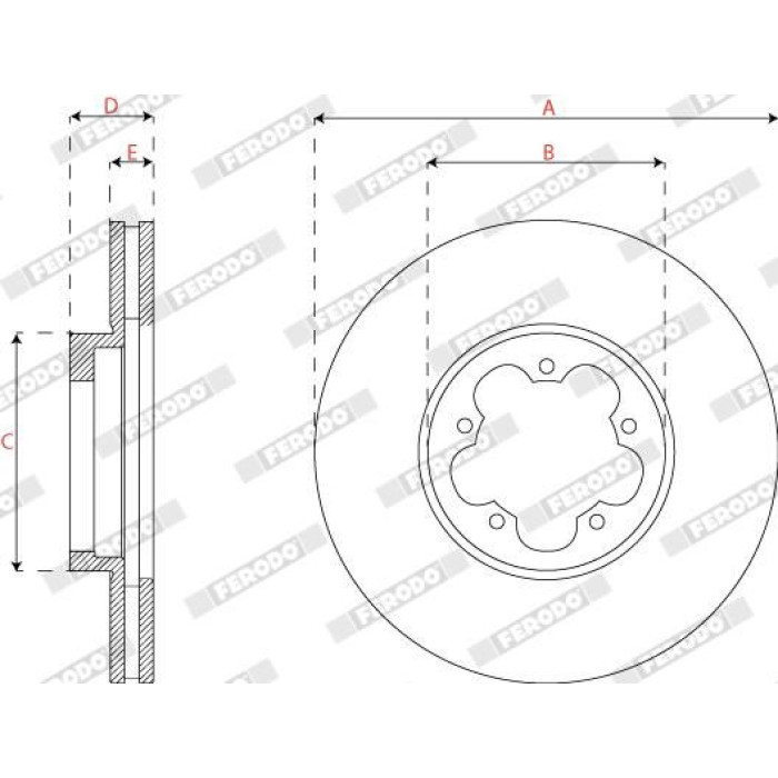 Ferodo DDF2798 Bremsscheibe PREMIER Ferodo DDF2798 Bremsscheibe PREMIER