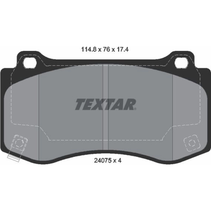 Textar 2407501 Bremsbelagsatz, Scheibenbremse Q+ Textar 2407501 Bremsbelagsatz, Scheibenbremse Q+