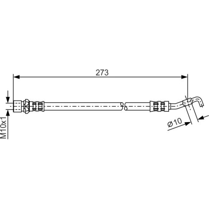 BOSCH 1 987 476 212 Bremsschlauch