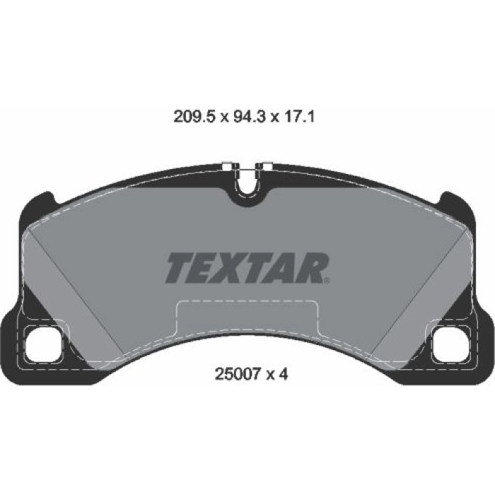 Textar 2500703 Bremsbelagsatz, Scheibenbremse