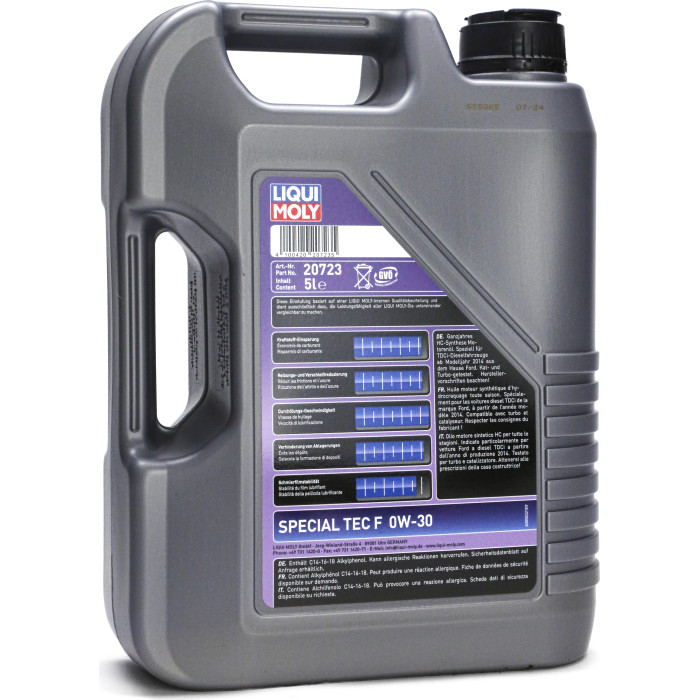 LIQUI MOLY 20723 SpecialTec F 0W30 für FORD TDCi ab 2014, 5L LIQUI MOLY 20723 SpecialTec F 0W30 für FORD TDCi ab 2014, 5L
