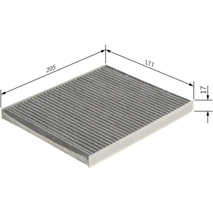 BOSCH 1 987 435 583 Innenraumfilter FILTER+pro BOSCH 1 987 435 583 Innenraumfilter FILTER+pro