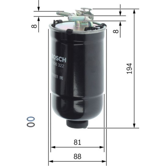 BOSCH 0 450 906 322 Kraftstofffilter