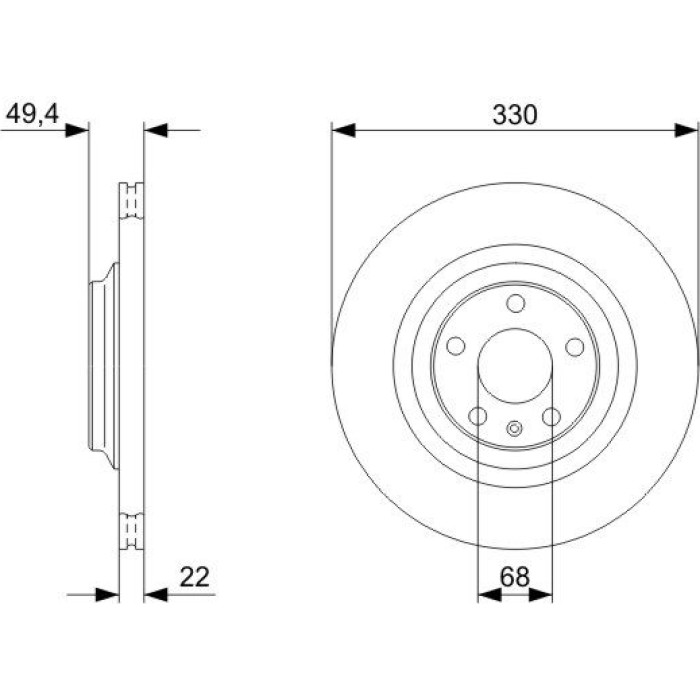 BOSCH 0 986 479 299 Bremsscheibe BOSCH 0 986 479 299 Bremsscheibe