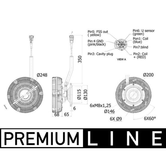 Mahle CFC 90 001P Kupplung, Kühlerlüfter BEHR Premium Line Mahle CFC 90 001P Kupplung, Kühlerlüfter BEHR Premium Line