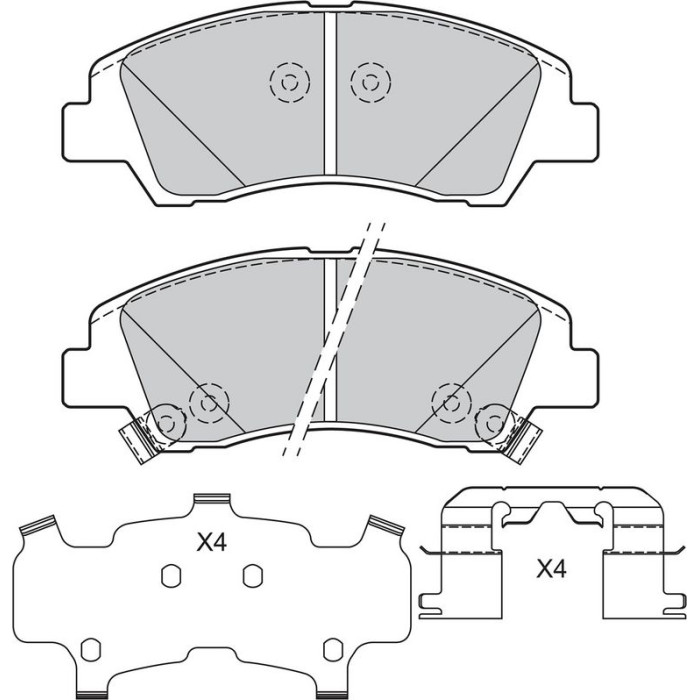 Valeo 601409 Bremsbelagsatz, Scheibenbremse Valeo 601409 Bremsbelagsatz, Scheibenbremse
