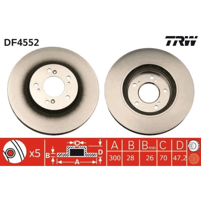 Bremsscheibe DF4552 Bremsscheibe DF4552