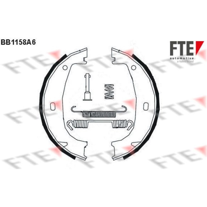 FTE 9100030 Bremsbackensatz, Feststellbremse