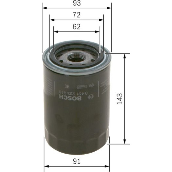 BOSCH 0 451 203 218 Ölfilter BOSCH 0 451 203 218 Ölfilter