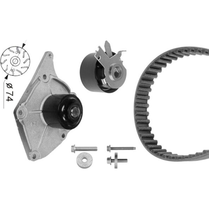 BOSCH 1 987 948 525 Wasserpumpe + Zahnriemensatz