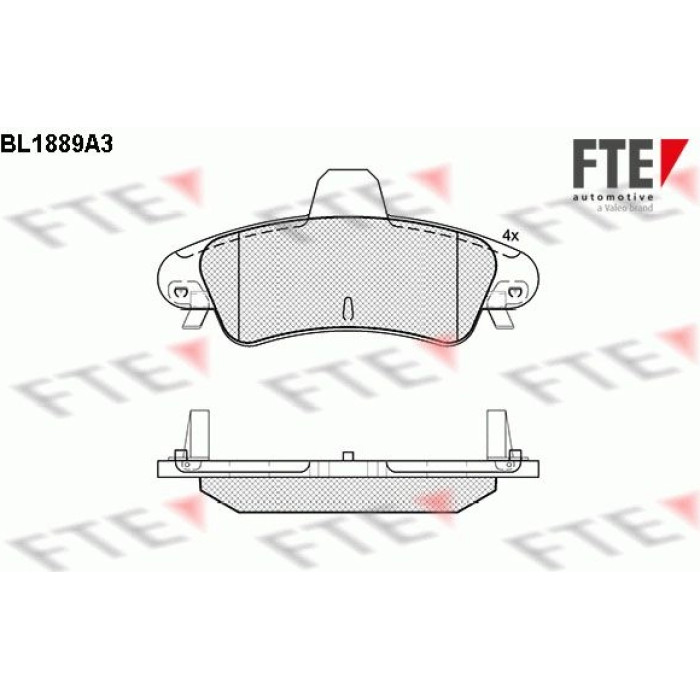 FTE 9010473 Bremsbelagsatz, Scheibenbremse FTE 9010473 Bremsbelagsatz, Scheibenbremse