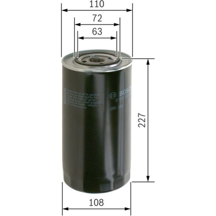 BOSCH 0 451 301 156 Ölfilter