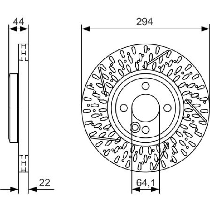 BOSCH 0 986 479 A69 Bremsscheibe