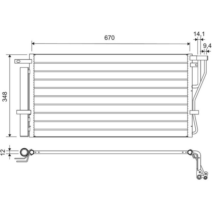 Valeo 814488 Kondensator, Klimaanlage Valeo 814488 Kondensator, Klimaanlage