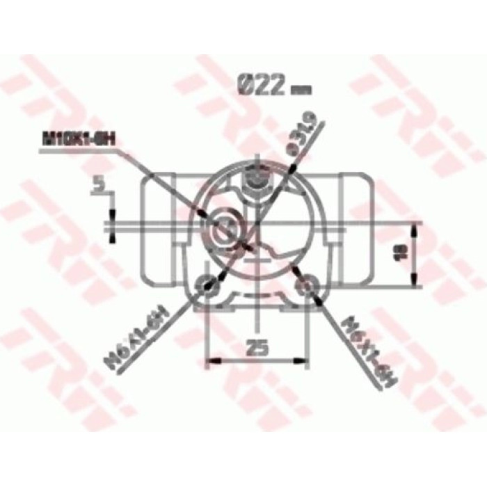 TRW BWH113 Radbremszylinder TRW BWH113 Radbremszylinder