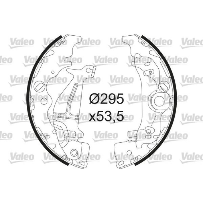 Valeo 564237 Bremsbackensatz Valeo 564237 Bremsbackensatz