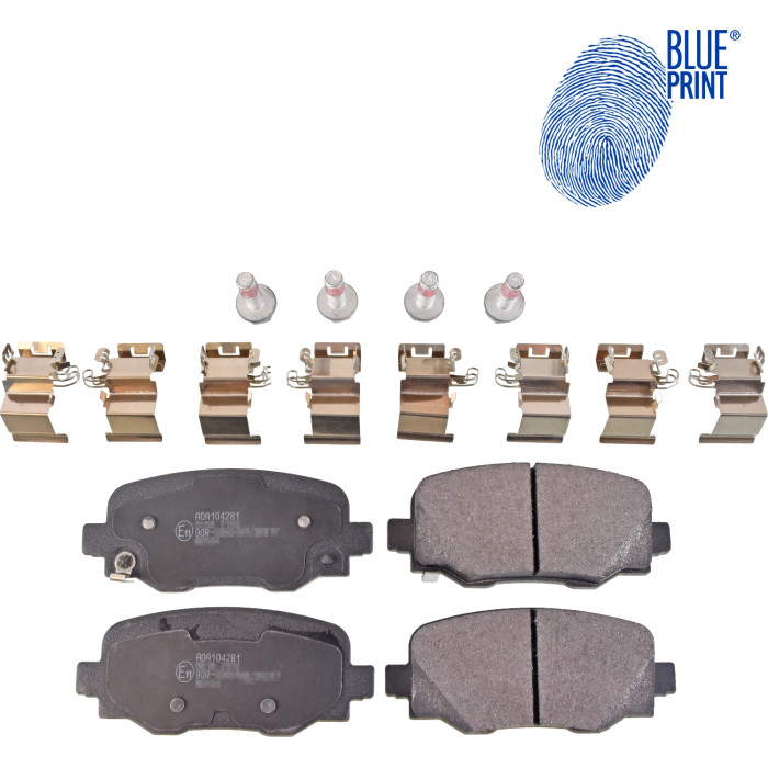 Blue Print ADA104281 Bremsbelagsatz, Scheibenbremse