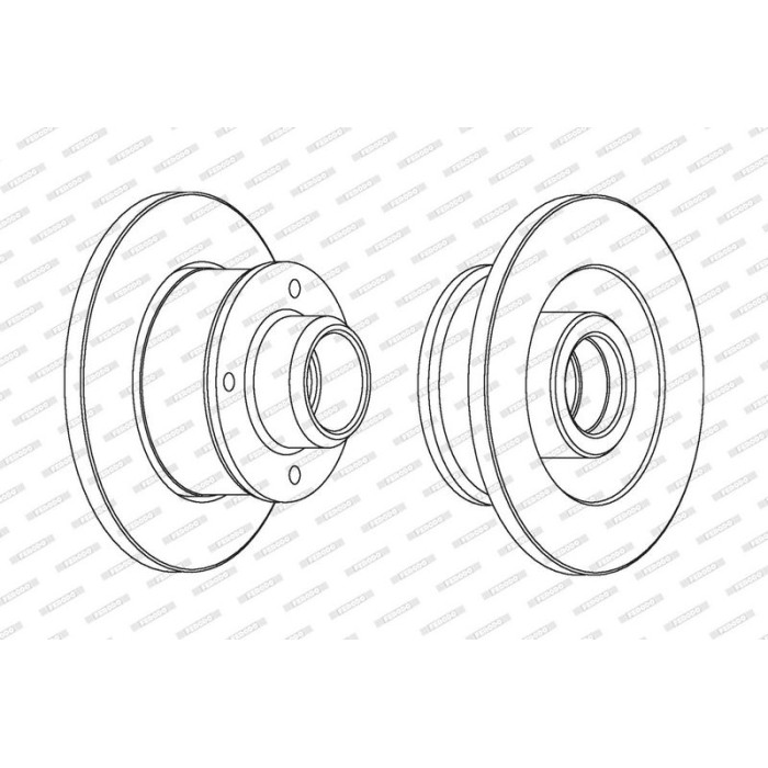 Ferodo DDF137C-1 Bremsscheibe PREMIER Coat+ disc Ferodo DDF137C-1 Bremsscheibe PREMIER Coat+ disc