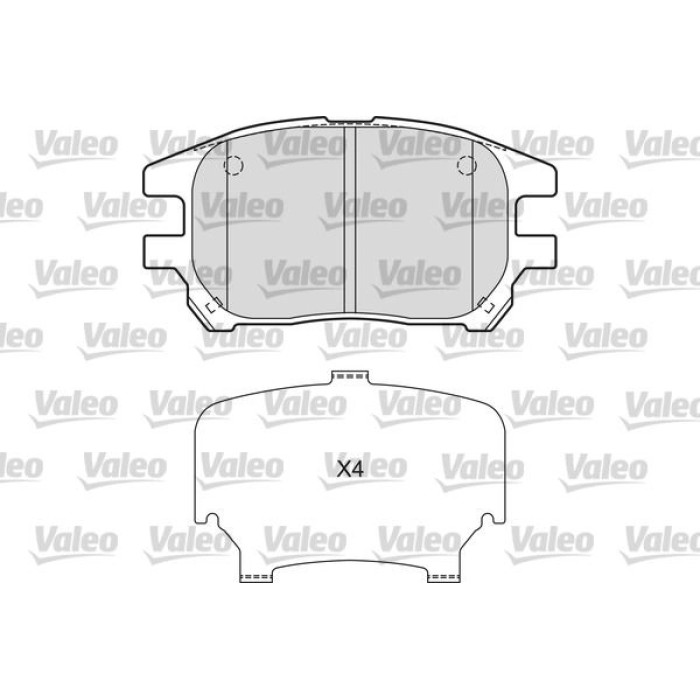 Valeo 601664 Bremsbelagsatz, Scheibenbremse Valeo 601664 Bremsbelagsatz, Scheibenbremse