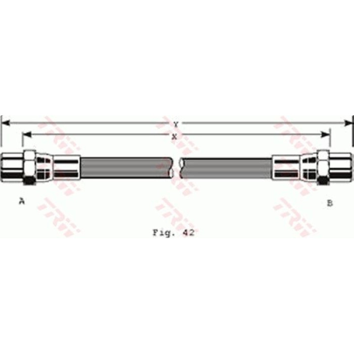 TRW PHA246 Bremsschlauch