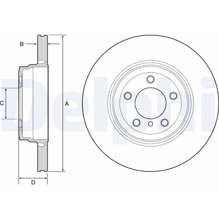 Delphi BG9120C Bremsscheibe