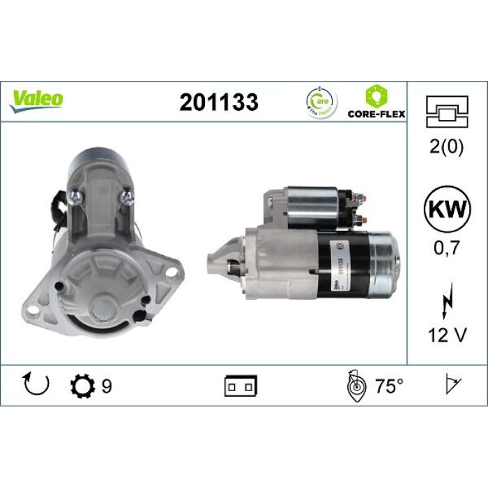 Valeo 201133 Starter CORE-FLEX Valeo 201133 Starter CORE-FLEX