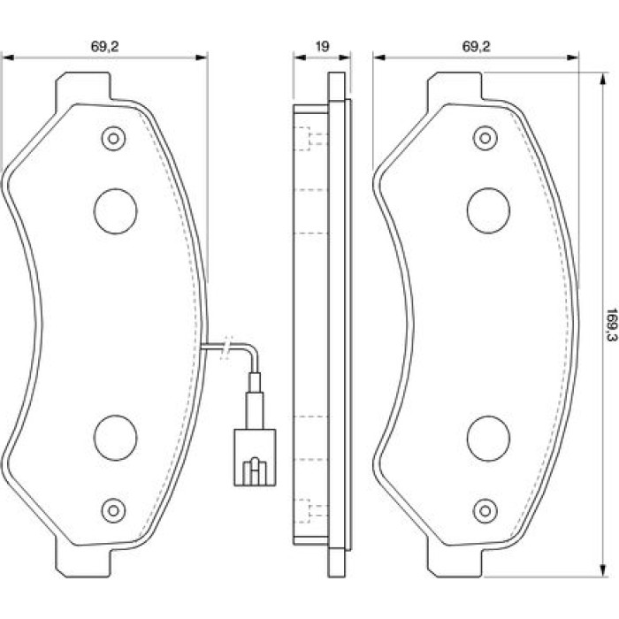 BOSCH 0 986 494 109 Bremsbelagsatz, Scheibenbremse BOSCH 0 986 494 109 Bremsbelagsatz, Scheibenbremse