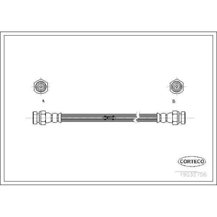 Corteco 19032756 Bremsschlauch Corteco 19032756 Bremsschlauch