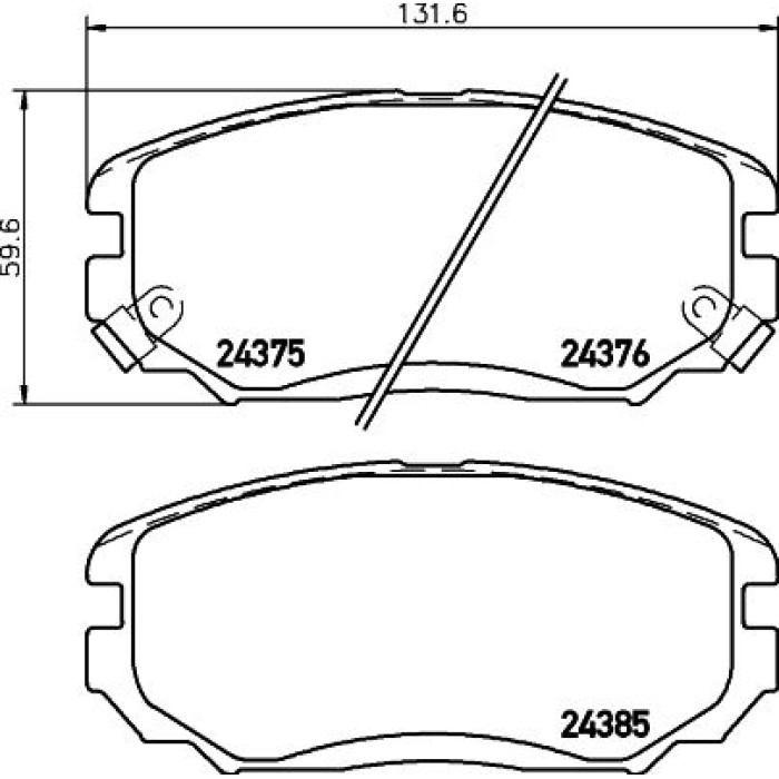 Hella Pagid 8DB 355 012-461 Bremsbelagsatz, Scheibenbremse Hella Pagid 8DB 355 012-461 Bremsbelagsatz, Scheibenbremse