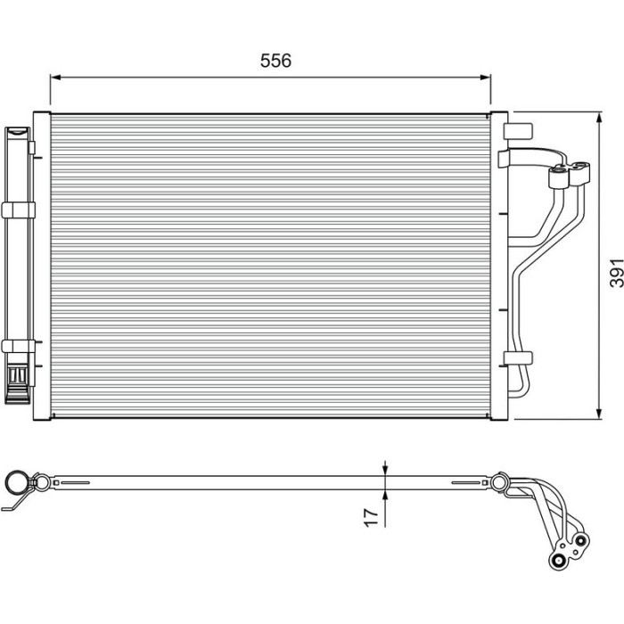 Valeo 814394 Kondensator, Klimaanlage Valeo 814394 Kondensator, Klimaanlage