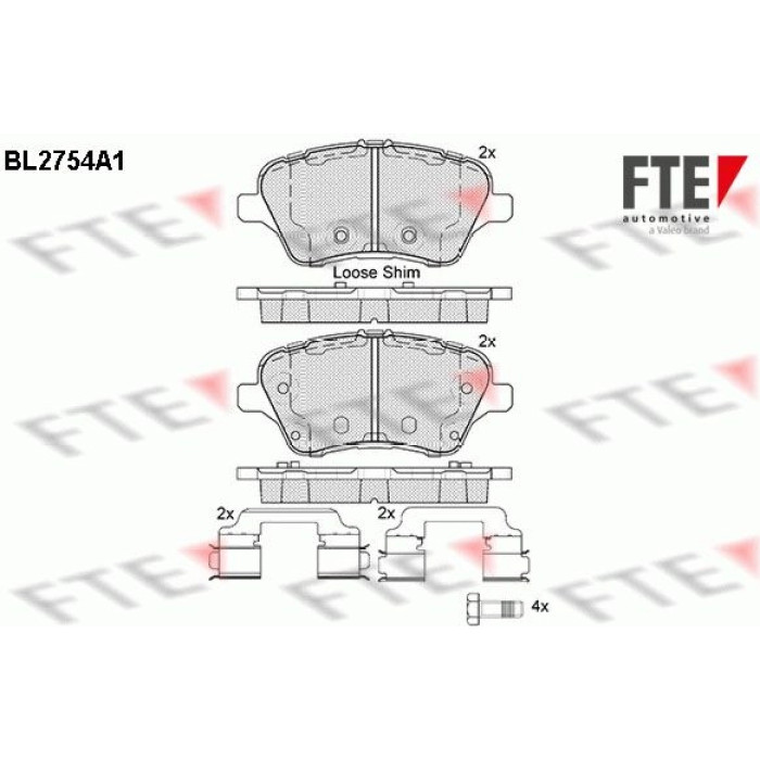 FTE 9010961 Bremsbelagsatz, Scheibenbremse FTE 9010961 Bremsbelagsatz, Scheibenbremse