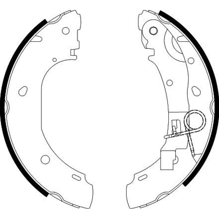 Hella 8DB 355 002-681 Bremsbackensatz Hella 8DB 355 002-681 Bremsbackensatz