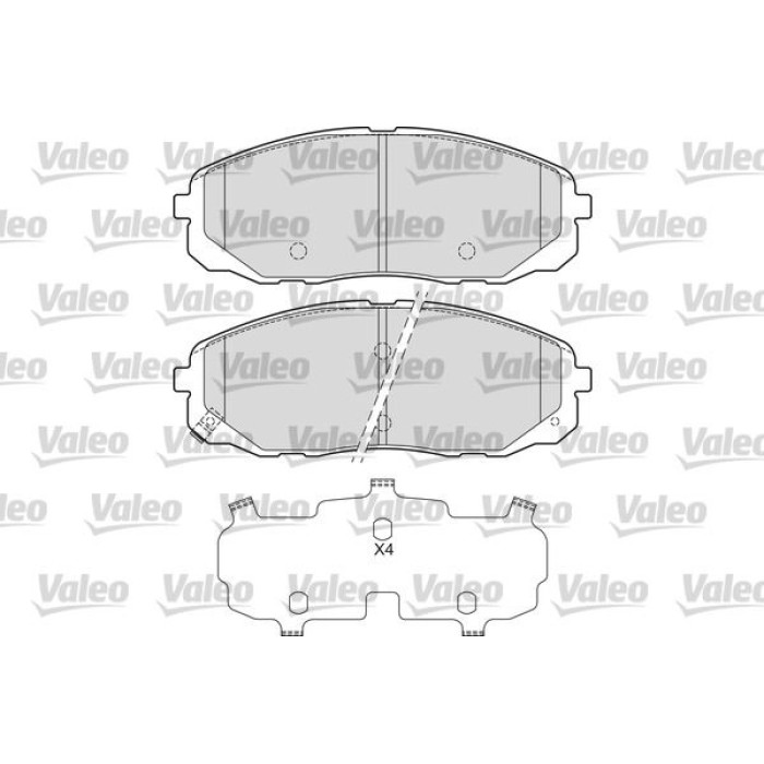 Valeo 601682 Bremsbelagsatz, Scheibenbremse Valeo 601682 Bremsbelagsatz, Scheibenbremse