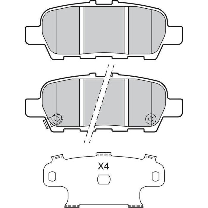 Valeo 601148 Bremsbelagsatz, Scheibenbremse