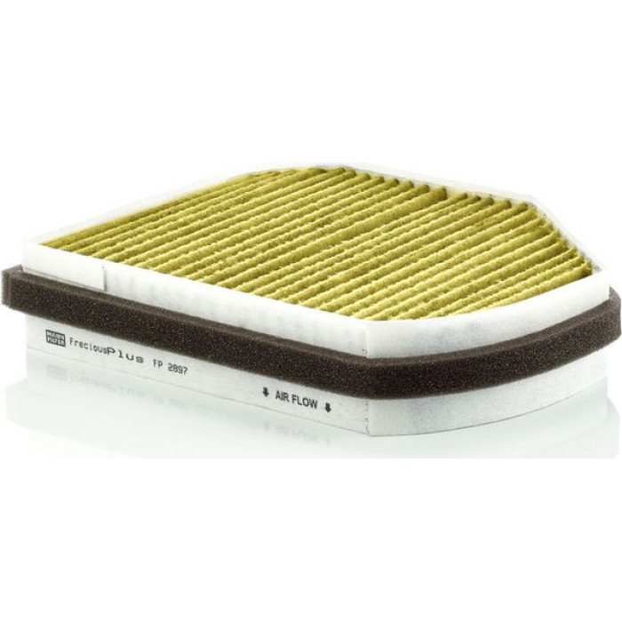 MANN-FILTER FP 2897 Innenraumfilter FreciousPlus Aktivkohlefilter mit Polyphenol, antibakteriell, Feinstaubfilter (PM 2.5) MANN-FILTER FP 2897 Innenraumfilter FreciousPlus Aktivkohlefilter mit Polyphenol, antibakteriell, Feinstaubfilter (PM 2.5)