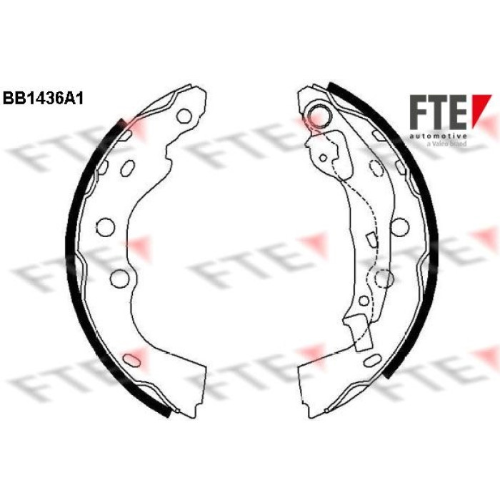 FTE 9100160 Bremsbackensatz FTE 9100160 Bremsbackensatz