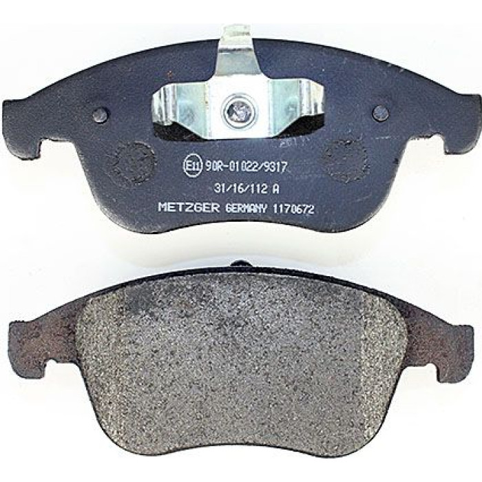 Metzger 1170672 Bremsbelagsatz, Scheibenbremse